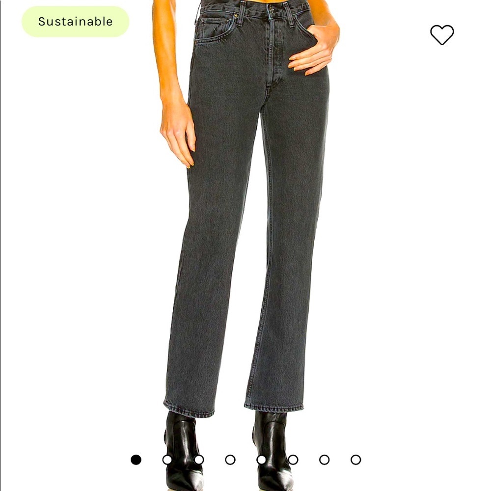 Agolde mid rise relaxed boot jeans